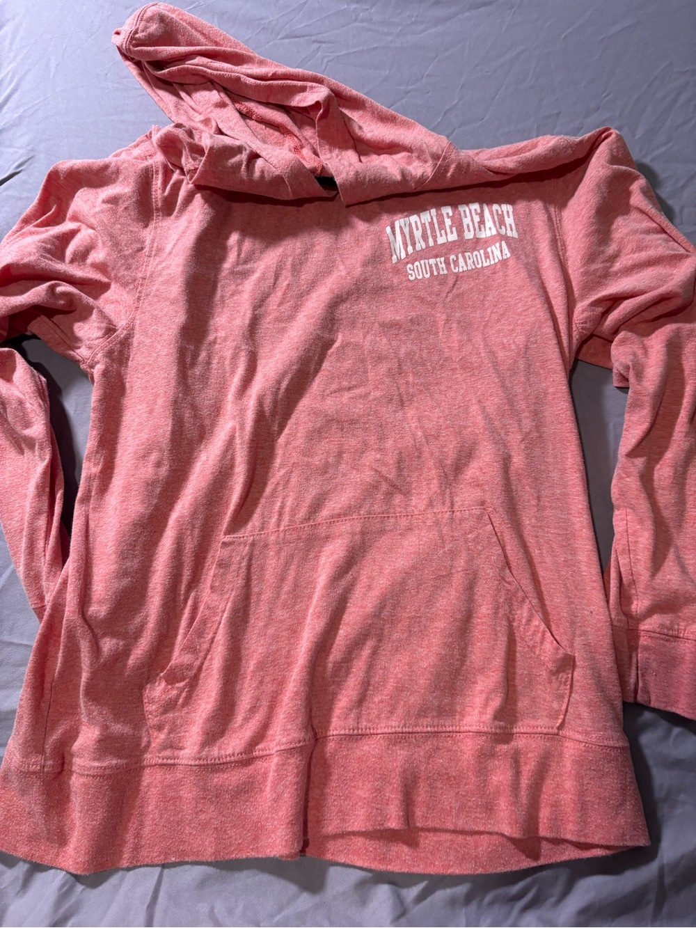 Exist Pink Myrtle Beach Graphic Hoodie Sweater